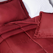 Load image into Gallery viewer, Deep Crimson Red Oversized Comforter Set