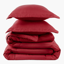 Load image into Gallery viewer, Deep Crimson Red Oversized Comforter Set