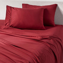 Load image into Gallery viewer, Deep Crimson Red Sheet Set