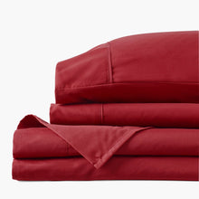 Load image into Gallery viewer, Deep Crimson Red Sheet Set