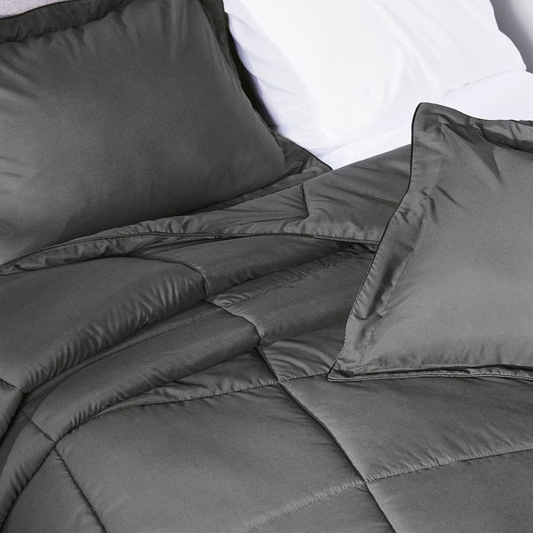 Load image into Gallery viewer, Graphite Gray Oversized Comforter Set