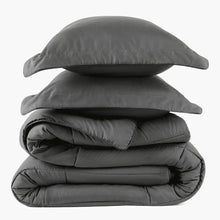 Load image into Gallery viewer, Graphite Gray Oversized Comforter Set