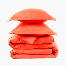 Load image into Gallery viewer, Hot Coral Oversized Comforter Set