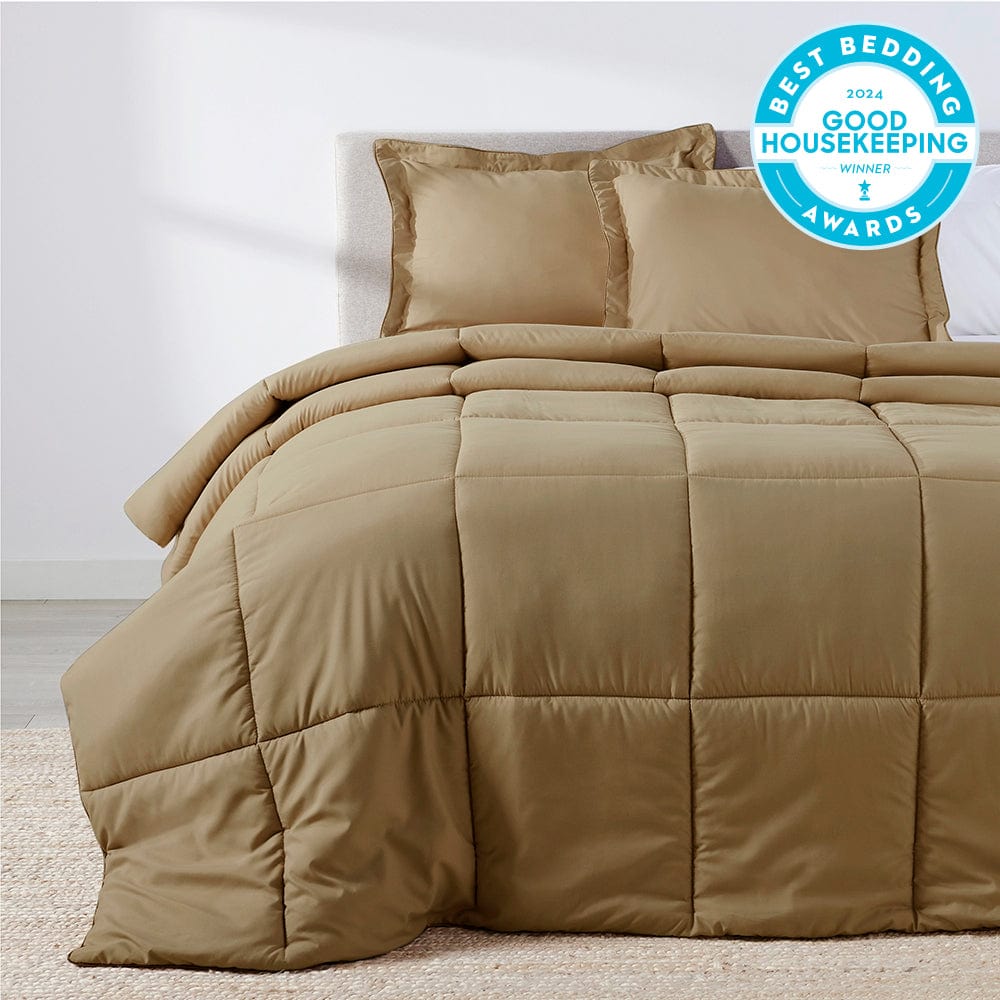 Light Mocha Oversized Comforter Set