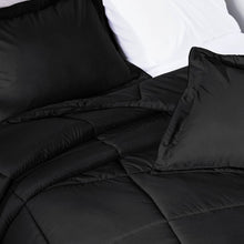 Load image into Gallery viewer, Midnight Black Oversized Comforter Set