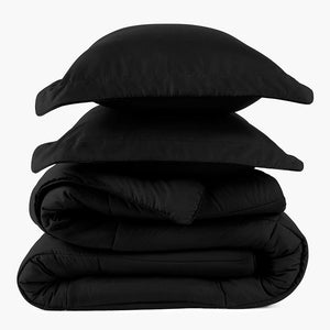 Midnight Black Oversized Comforter Set