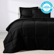 Load image into Gallery viewer, Midnight Black Oversized Comforter Set