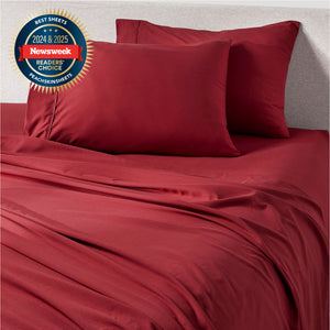 Deep Crimson Red Sheet Set
