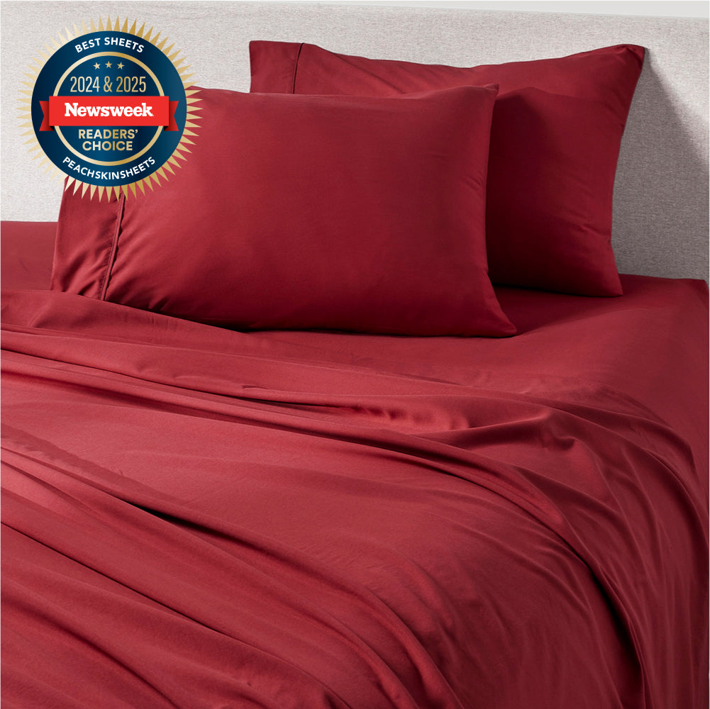 Deep Crimson Red Sheet Set