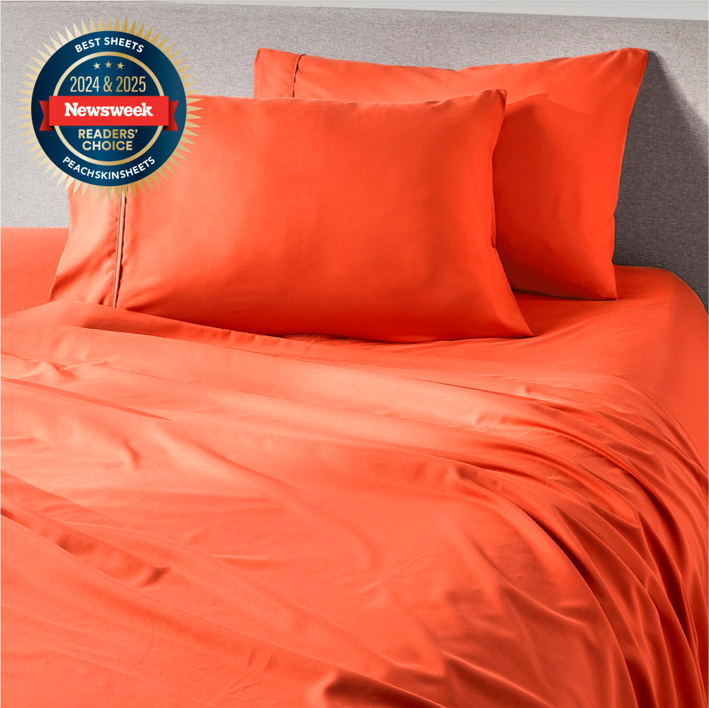 Hot Coral Sheet Set