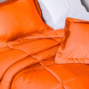 Sunkissed Orange Oversized Comforter Set