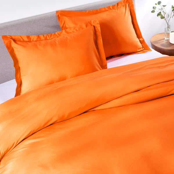 Load image into Gallery viewer, Sunkissed Orange Duvet Cover Set