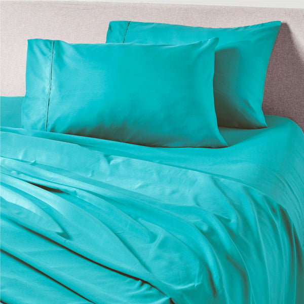 Load image into Gallery viewer, Tiki Turquoise Pillowcase Set