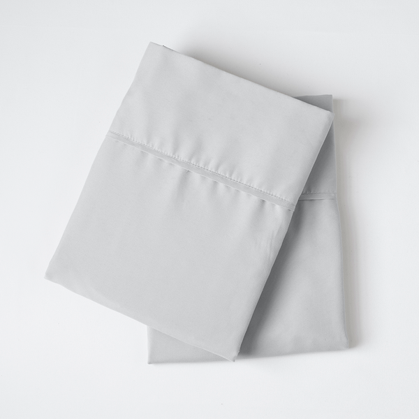Load image into Gallery viewer, Brushed Silver Pillowcase Set