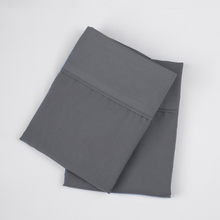 Load image into Gallery viewer, Graphite Gray Pillowcase Set