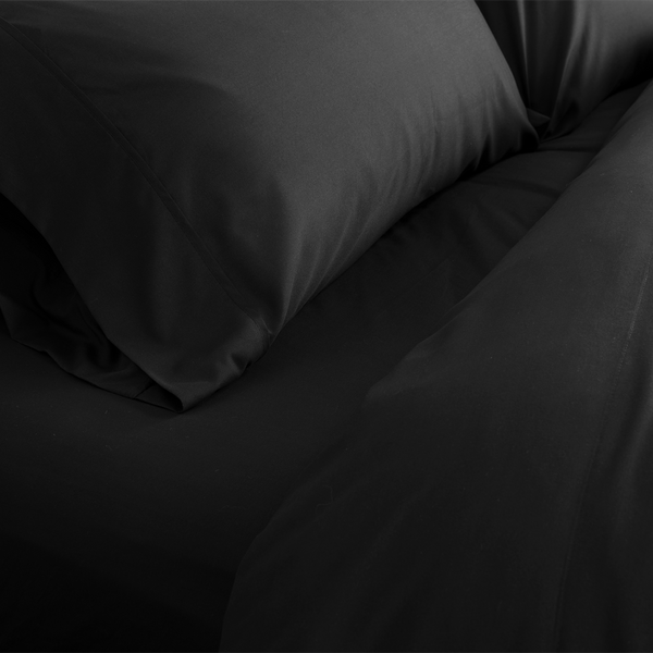 Load image into Gallery viewer, Midnight Black Sheet Set