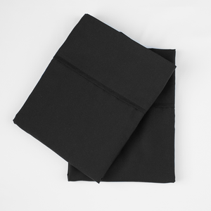 Midnight Black Pillowcase Set