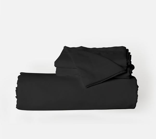 Load image into Gallery viewer, Midnight Black Duvet Cover Set